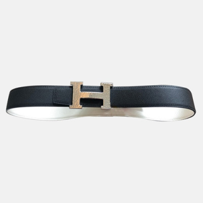 Hermes 2021 Men's Leather Belt - 에르메스 2021 남성용 레더 벨트HERBT0098,블랙