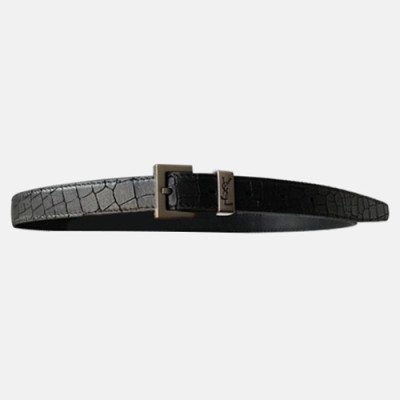 Saint Laurent 2021 Women's Leather Belt - 입생로랑 2021 여성용 레더 벨드,YSLBT0019.블랙