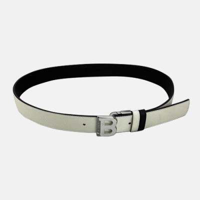 Bally 2021 Men's Leather Belt - 발리 2021 남성용 레더 벨트, BLYBT0046.화이트