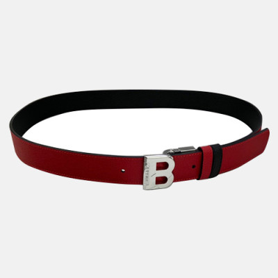 Bally 2021 Men's Leather Belt - 발리 2021 남성용 레더 벨트, BLYBT0047.레드