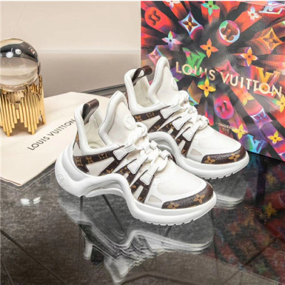 Louis Vuitton 2020 Women's Leather Sneakers - 루이비통 2020 여성용 레더 스니커즈,Size(225-250),LOUS1728,화이트