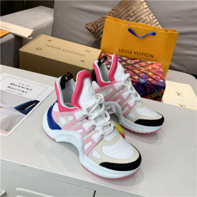 Louis Vuitton 2020 Women's Leather Sneakers - 루이비통 2020 여성용 레더 스니커즈,Size(225-250),LOUS1731,화이트