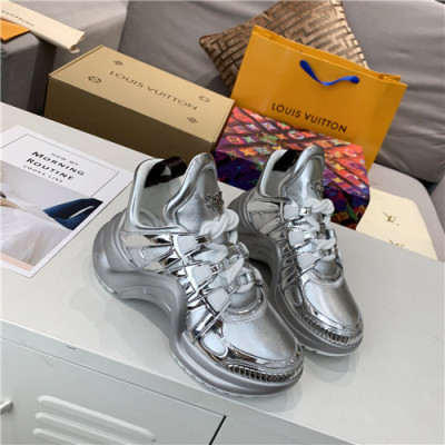 Louis Vuitton 2020 Women's Leather Sneakers - 루이비통 2020 여성용 레더 스니커즈,Size(225-250),LOUS1750,실버