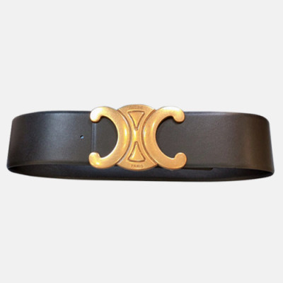 Celine 2021 Women's Leather Belt - 셀린느 2021 여성용 레더 벨트,CELBT0004, 블랙