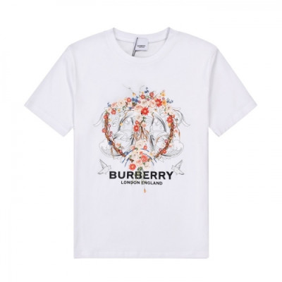 [버버리]Burberry 2021 Mm/Wm Logo Cotton Short Sleeved Tshirts - 버버리 2021 남/녀 로고 코튼 반팔티 Bur03648x.Size(s - xl).화이트