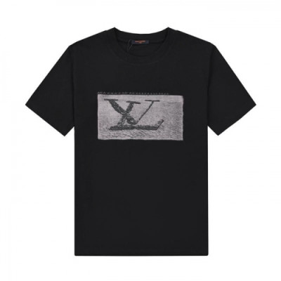 [루이비통]Louis vuitton 2021 Mens Logo Short Sleeved Tshirts - 루이비통 2021 남성 로고 반팔티 Lou02574x.Size(xs - l).블랙