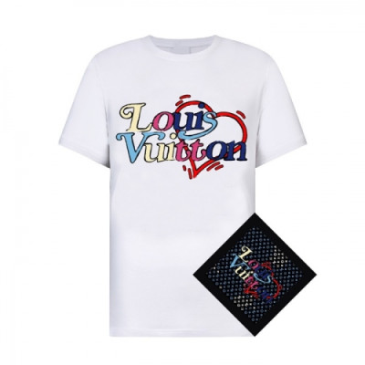 [루이비통]Louis vuitton 2021 Mm/Wm Logo Short Sleeved Tshirts - 루이비통 2021 남/녀 로고 반팔티 Lou02579x.Size(s - xl).화이트