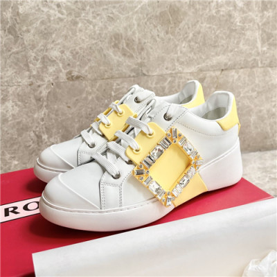 Roger Vivier 2021 Women's Leather Sneakers - 로저비비에 2021 여성용 레더 스니커즈,Size(225-250),RVS0168,화이트