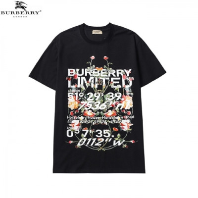 [버버리]Burberry 2021 Mm/Wm Logo Cotton Short Sleeved Tshirts - 버버리 2021 남/녀 로고 코튼 반팔티 Bur03653x.Size(s - 2xl).블랙