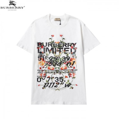 [버버리]Burberry 2021 Mm/Wm Logo Cotton Short Sleeved Tshirts - 버버리 2021 남/녀 로고 코튼 반팔티 Bur03654x.Size(s - 2xl).화이트