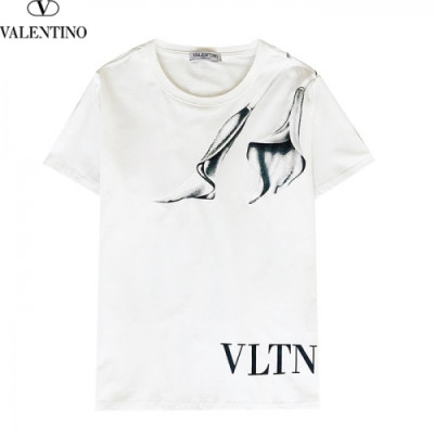 [발렌티노]Valentino 2021 Mens Logo Crew-neck Short Sleeved Tshirts - 발렌티노 2021 남성 로고 크루넥 반팔티 Val0456x.Size(s - 2xl).화이트