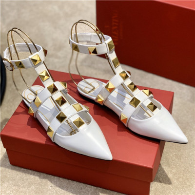 Valentino 2021 Women's Leather Sandal - 발렌티노 2021 여성용 레더 샌들,Size(225-250),VTS0311,화이트