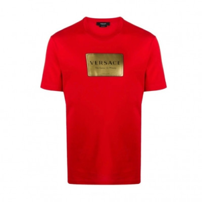 [베르사체]Versace 2021 Mens Logo Short Sleeved Tshirts - 베르사체 2021 남성 메두사 반팔티 Ver0784x.Size(s - 3xl).레드