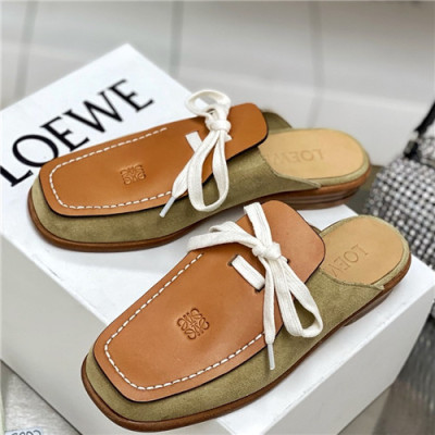 Loevve 2021 Women's Leather Slipper - 로에베 2021 여성용 레더 슬리퍼,Size(225-250),LOES0039,카멜