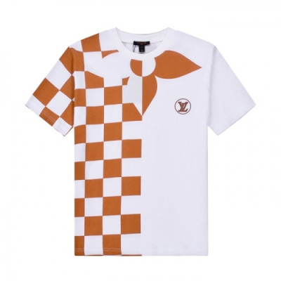 [루이비통]Louis vuitton 2021 Mm/Wm Logo Short Sleeved Tshirts - 루이비통 2021 남/녀 로고 반팔티 Lou02595x.Size(xs - l).화이트