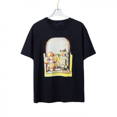 [루이비통]Louis vuitton 2021 Mm/Wm Logo Short Sleeved Tshirts - 루이비통 2021 남/녀 로고 반팔티 Lou02600x.Size(xs - l).블랙