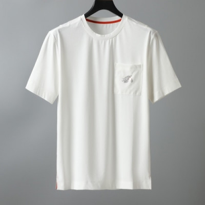 [에르메스]Hermes 2021 Mens Crew-neck Short Sleeved Tshirts - 에르메스 2021 남성 크루넥 반팔티 Her0576x.Size(m - 3xl).화이트