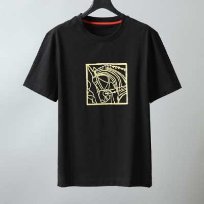 [에르메스]Hermes 2021 Mens Crew-neck Short Sleeved Tshirts - 에르메스 2021 남성 크루넥 반팔티 Her0584x.Size(m - 3xl).블랙