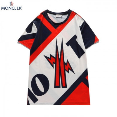 [매장판]Moncler 2021 Mens Logo Crew-neck Short Sleeved Tshirts - 몽클레어 2021 남성 로고 크루넥 반팔티 Moc02141x.Size(m - 2xl).레드