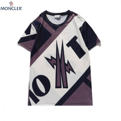 [매장판]Moncler 2021 Mens Logo Crew-neck Short Sleeved Tshirts - 몽클레어 2021 남성 로고 크루넥 반팔티 Moc02142x.Size(m - 2xl).퍼플