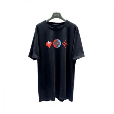 [루이비통]Louis vuitton 2021 Mm/Wm Logo Short Sleeved Tshirts - 루이비통 2021 남/녀 로고 반팔티 Lou02605x.Size(s - xl).블랙