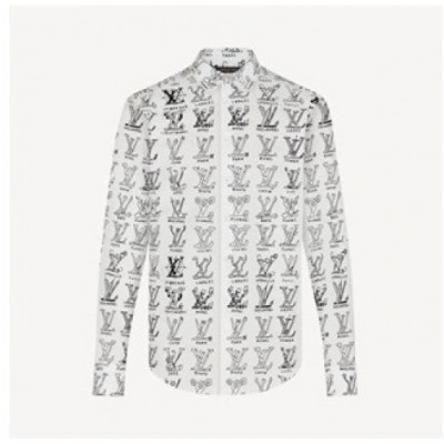 [루이비통]Louis vuitton 2020 Mm/Wm Trendy shirts - 루이비통 2020 남/녀 트렌디 셔츠 Lou02607x.Size(s - xl).화이트