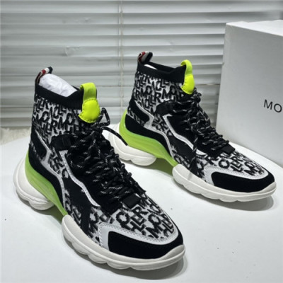 Moncler 2021 Men's Leather Sneakers - 몽클레어 2021 남성용 스니커즈,Size(240-270), MONCS0074,블랙