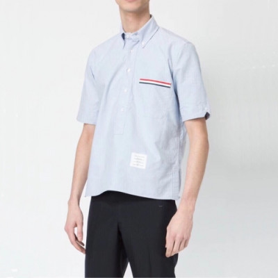 [톰브라운]Thom Browne 2021 Mens Casual Short Sleeved Tshirts - 톰브라운 2021 남성 캐쥬얼 반팔티 Thom1206x.Size(s - 2xl).블루