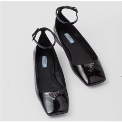 Prada 2022 Women's Leather Flat - 프라다 2022 여성용 레더 플렛,Size(225-250),PRAS0720,블랙