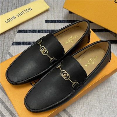 Louis Vuitton 2021 Men's Leather Loafer - 루이비통 2021 남성용 레더 로퍼,Size(240-270),LOUS1810,블랙