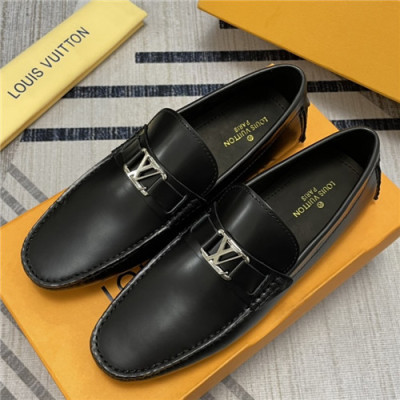 Louis Vuitton 2021 Men's Leather Loafer - 루이비통 2021 남성용 레더 로퍼,Size(240-270),LOUS1824,블랙