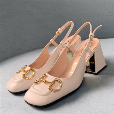 Gucci 2021 Women's Leather High Heel Sandal - 구찌 2021 여성용 레더 하이힐 샌들,Size(225-250),GUCS1410,베이지