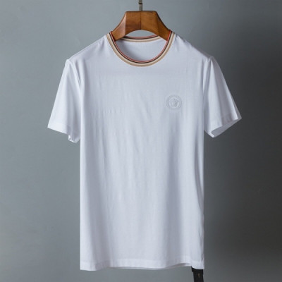 [베르사체]Versace 2021 Mens Logo Short Sleeved Tshirts - 베르사체 2021 남성 메두사 반팔티 Ver0796x.Size(m - 3xl).화이트