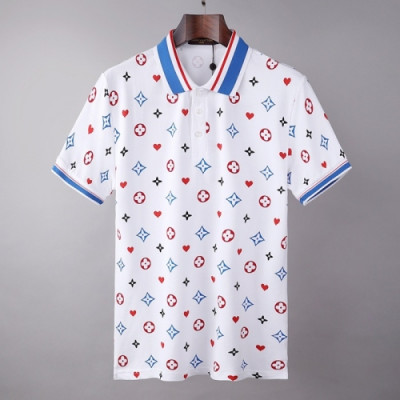 [루이비통]Louis vuitton 2021 Mens Logo Short Sleeved Tshirts - 루이비통 2021 남성 로고 반팔티 Lou02652x.Size(m -  2xl).화이트