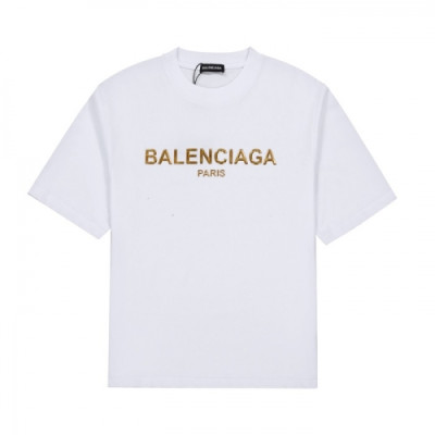 [발렌시아가]Balenciaga 2021 Mm/Wm Logo Cotton Short Sleeved Tshirts - 발렌시아가 2021 남/녀 로고 코튼 반팔티 Bal0971x.Size(xs - l).화이트