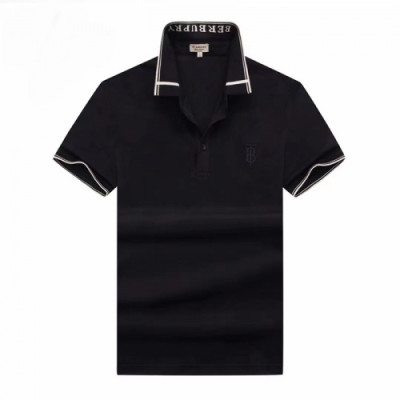 [버버리]Burberry 2021 Mens Logo Cotton Short Sleeved Tshirts - 버버리 2021 남성 로고 코튼 반팔티 Bur03749x.Size(m - 3xl).블랙