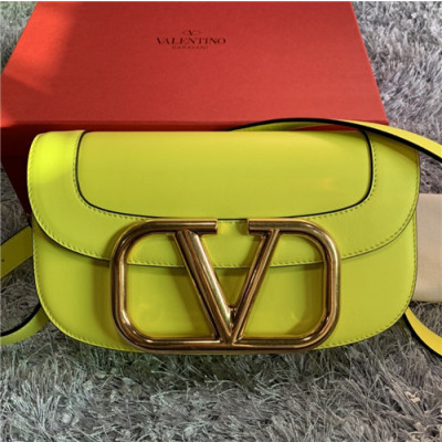 [발렌티노]Valentino 2021 Women's Garavani Supervee Shoulder Bag,26cm - 발렌티노 2021 여성용 가바니 슈퍼비 숄더백,26cm,VTB1049,옐로우