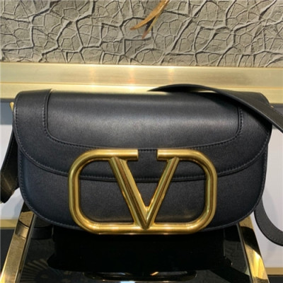 [발렌티노]Valentino 2021 Women's Garavani Supervee Shoulder Bag,26cm - 발렌티노 2021 여성용 가바니 슈퍼비 숄더백,26cm,VTB1054,블랙