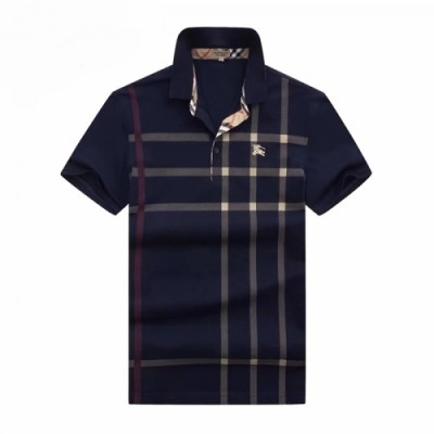 [버버리]Burberry 2021 Mens Logo Cotton Short Sleeved Tshirts - 버버리 2021 남성 로고 코튼 반팔티 Bur03762x.Size(m - 3xl).네이비