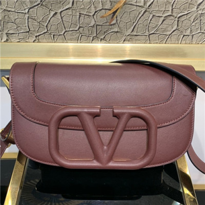 [발렌티노]Valentino 2021 Women's Garavani Supervee Shoulder Bag,26cm - 발렌티노 2021 여성용 가바니 슈퍼비 숄더백,26cm,VTB1066,브라운