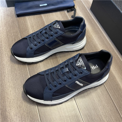 Prada 2021 Men's Leather Sneakers - 프라다 2021 남성용 레더 스니커즈,Size(240-270),PRAS0742,네이비