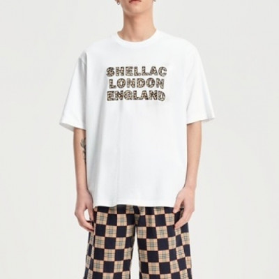 Shellac Mens White Tshirts - 셸락 2021 남성 로고 캐쥬얼 반팔티 She30x