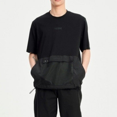 Shellac Mens Black Tshirts - 셸락 2021 남성 캐쥬얼 반팔티 She32x