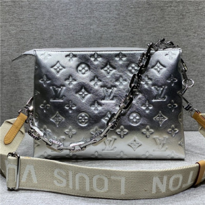 [루이비통]Louis Vuitton 2021 Women's Leather Cross Bag,26cm - 루이비통 2021 여성용 레더 크로스백,26cm,LOUB2291,실버