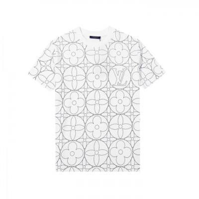 [루이비통]Louis vuitton 2021 Mm/Wm Logo Short Sleeved Tshirts - 루이비통 2021 남/녀 로고 반팔티 Lou02697x.Size(s - xl).화이트