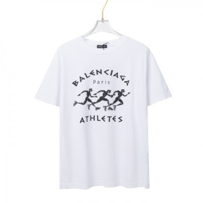 [발렌시아가]Balenciaga 2021 Mm/Wm Logo Cotton Short Sleeved Tshirts - 발렌시아가 2021 남/녀 로고 코튼 반팔티 Bal0985x.Size(xs - l).화이트