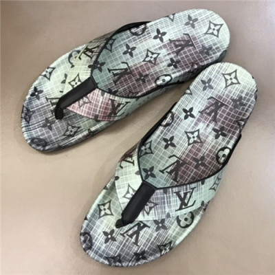 Louis Vuitton 2021 Men's Leather Slipper - 루이비통 2021 남성용 레더 슬리퍼,Size(240-270),LOUS1912,블랙