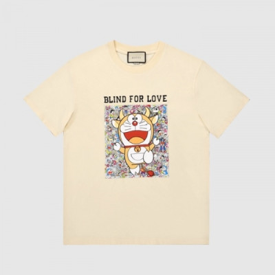 [매장판]Gucci 2021 Mm/Wm Logo Short Sleeved Tshirts - 구찌 2021 남/녀 로고 반팔티 Guc03567x.Size(xs - l).아이보리