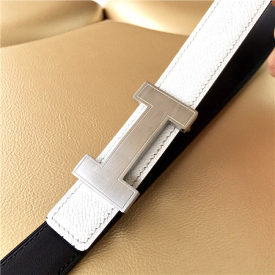 [매장판]Hermes 2021 Women's Leather Belt,2.5cm - 에르메스 2021 여성용 레더 벨트 2.5cm,HERBT0127,화이트