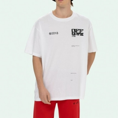 [오프화이트]Off-white 2021 Mm/Wm Printing Logo Crew - neck Cotton Short Sleeved Tshirts - 오프화이트 2021 남/녀 프린팅 로고 코튼 반팔티 Off0694x.Size(xs - l).화이트